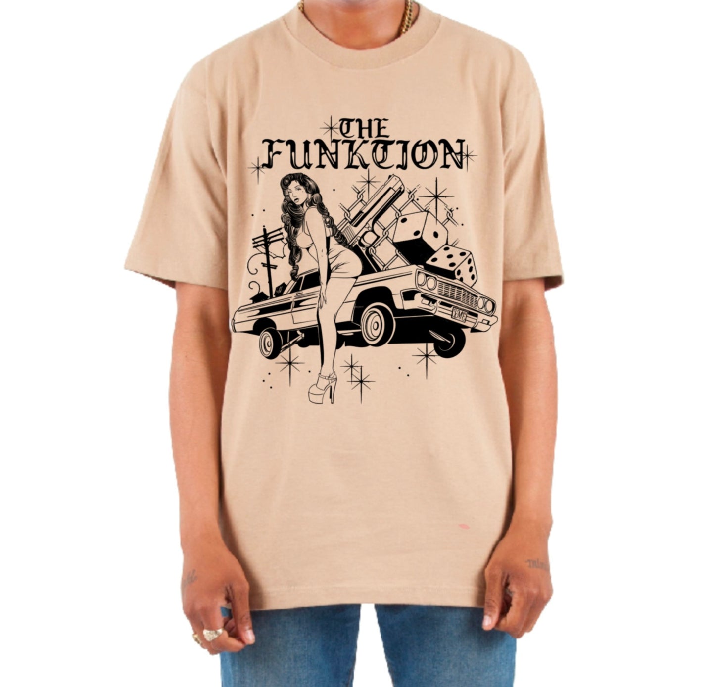 THE FUNKTION LOWRIDER T-SHIRT KHAKI