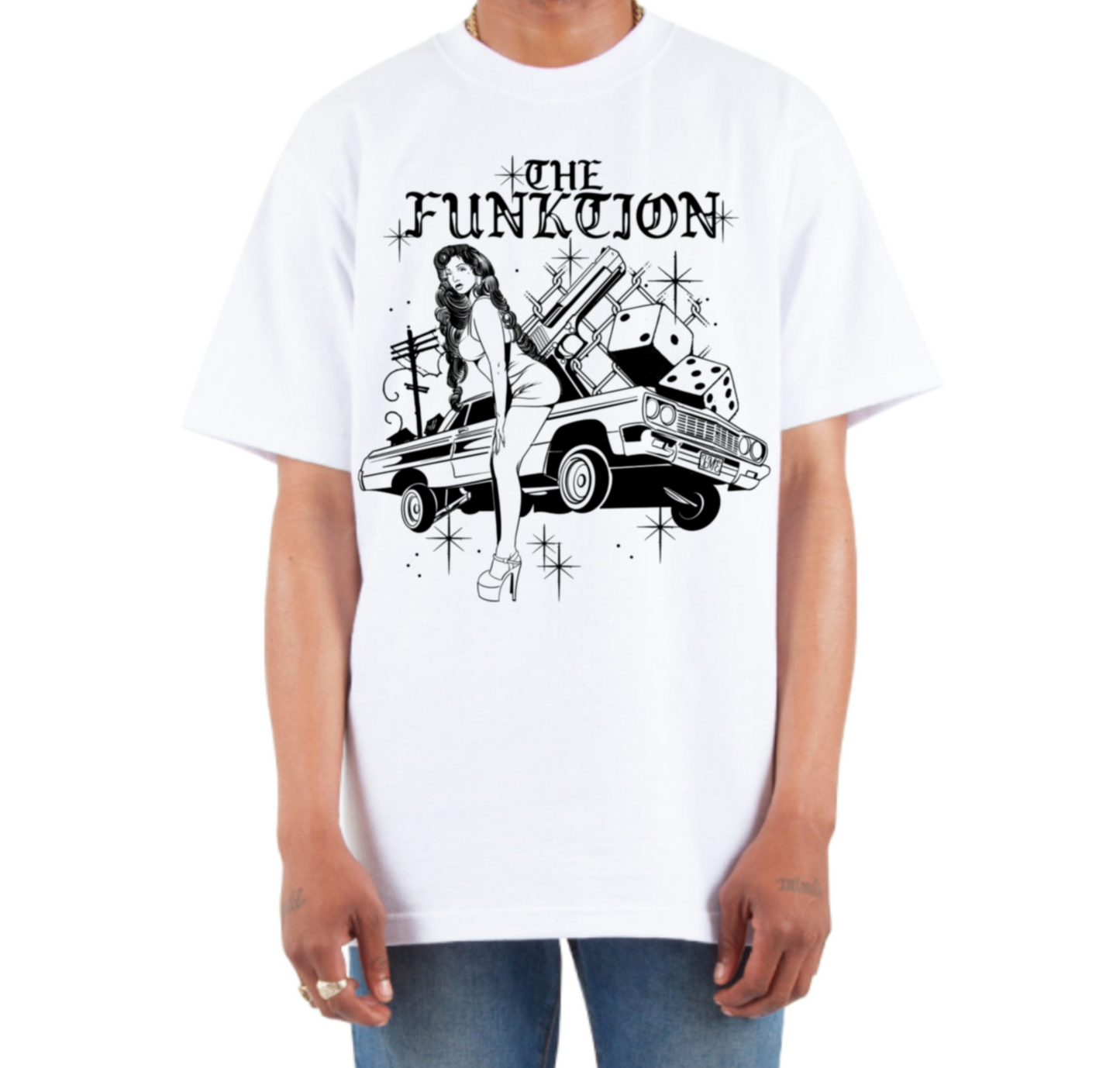 THE FUNKTION LOWRIDER T-SHIRT WHITE