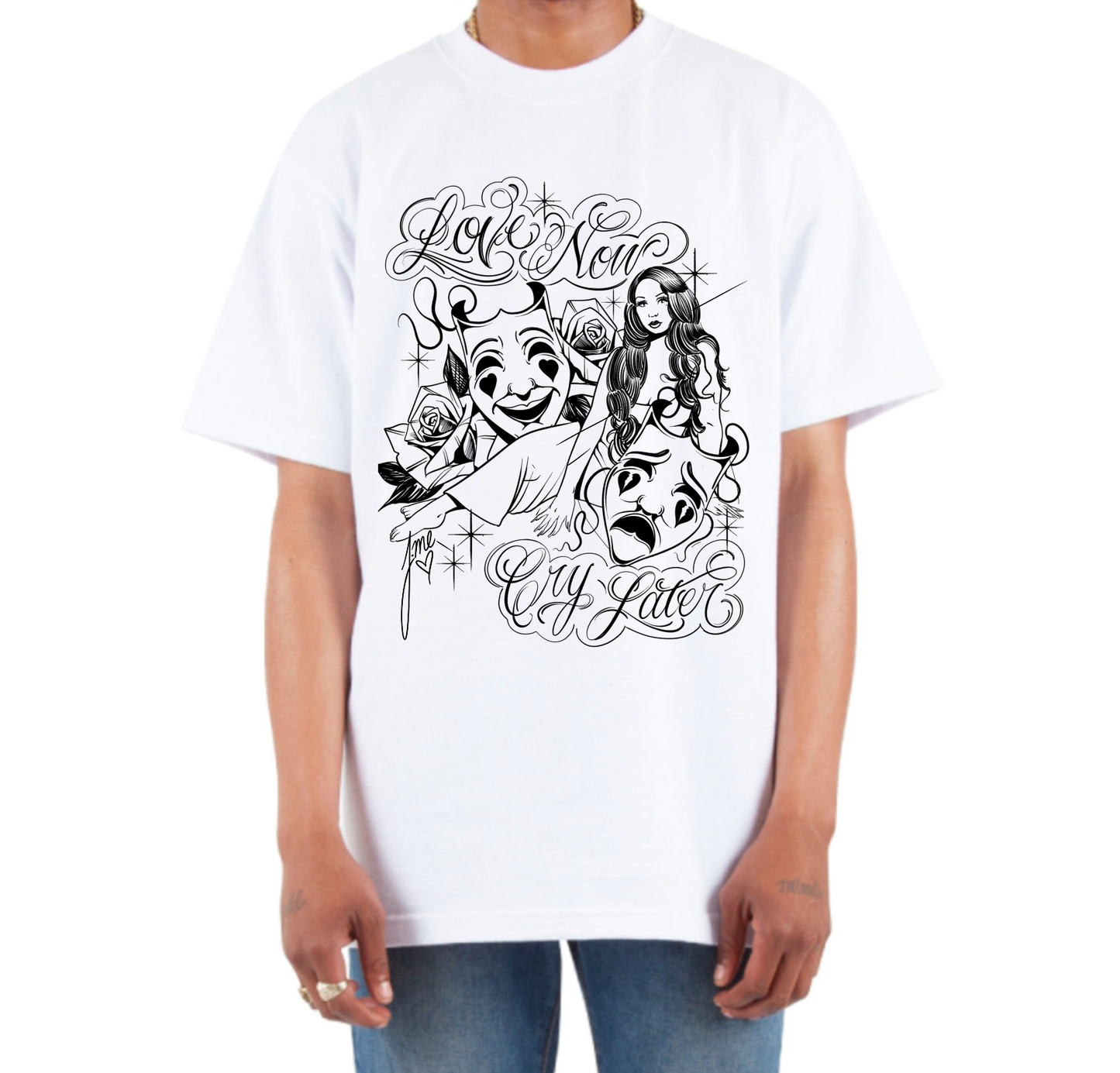 LOVE NOW CRY LATER T-SHIRT WHITE